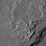 Mountain High Map # 215 south america south Photoshop base map land and sea floor relief