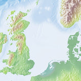 Mountain High Map # 502 europe eu high contrast relief featuring land vegetation