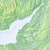 Mountain High Map # 518 england south high contrast relief featuring land vegetation