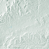 Mountain High Map # 518 england south low contrast colorized relief basd on political outline