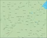 Mountain High Map # 521 england central illustrator geopolitical view