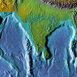 Mountain High Map # 603 indian ocean low contrast relief based on land and seafloor elevation