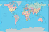 Mountain High Map # 604 world gall illustrator geopolitical view