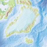 Mountain High Map # 607 arctic 0 high contrast relief featuring land vegetation