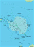 Mountain High Map # 611 antarctic 0 illustrator geopolitical view