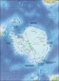 Photoshop JPEG Relief map and Illustrator EPS vector map Antarctica centered on 0 degree