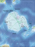 Photoshop JPEG Relief map and Illustrator EPS vector map Antarctica centered on 180¬degrees