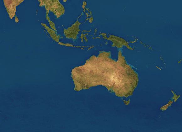 High res satellite imagery of Australia at 1km resolution
