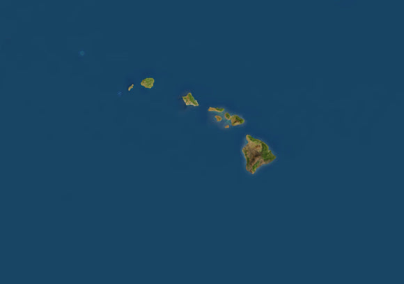 High res satellite imagery of Hawaii at 250 meters resolution