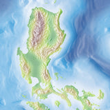 Photoshop JPEG Relief map and Illustrator EPS vector map Philippines
