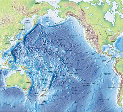 Illustrator EPS map Pacific Ocean