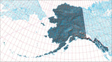 USA State Relief and Vector Map Package of Alaska