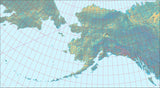 USA State Relief and Vector Map Package of Alaska