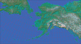 USA State Relief and Vector Map Package of Alaska