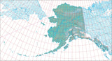 USA State Relief and Vector Map Package of Alaska