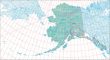USA State Relief and Vector Map Package of Alaska