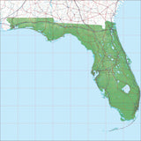 USA State Relief and Vector Map Package of Florida