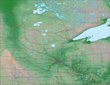 USA State Relief and Vector Map Package of Minnesota