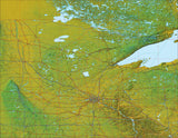 USA State Relief and Vector Map Package of Minnesota