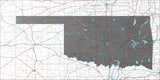 USA State Relief and Vector Map Package of Oklahoma