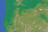 USA State Relief and Vector Map Package of Oregon