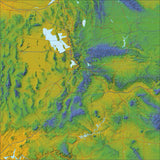 USA State Relief and Vector Map Package of Utah