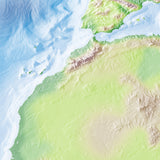 Photoshop JPEG Relief map and Illustrator EPS vector map Africa continent - Photoshop JPEG Illustrator EPS Vector