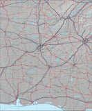 USA State Relief and Vector Map Package of Alabama - Photoshop JPEG and Illustrator EPS