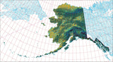 USA State Relief and Vector Map Package of Alaska - Photoshop JPEG and Illustrator EPS