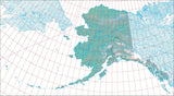 USA State Relief and Vector Map Package of Alaska - Photoshop JPEG and Illustrator EPS