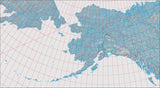 USA State Relief and Vector Map Package of Alaska - Photoshop JPEG and Illustrator EPS