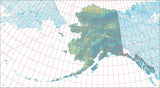 USA State Relief and Vector Map Package of Alaska - Photoshop JPEG and Illustrator EPS