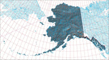 USA State Relief and Vector Map Package of Alaska - Photoshop JPEG and Illustrator EPS