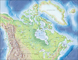 Mountain High Map #202 canada photoshop low contrast relief map with close up detail