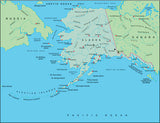 Mountain High Map # 203 alaska illustrator geopolitical view