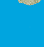 Mountain High Map # 611 antarctic 0 low contrast colorized relief basd on political outline