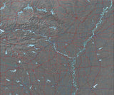 USA State Relief and Vector Map Package of Arkansas - Photoshop JPEG and Illustrator EPS