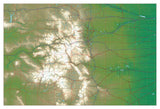 USA State Relief and Vector Map Package of Colorado - Photoshop JPEG and Illustrator EPS