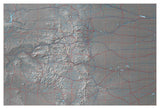 USA State Relief and Vector Map Package of Colorado - Photoshop JPEG and Illustrator EPS