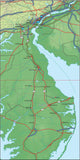 USA State Relief and Vector Map Package of Delaware - Photoshop JPEG and Illustrator EPS