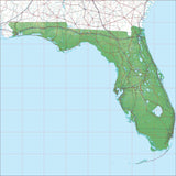 USA State Relief and Vector Map Package of Florida - Photoshop JPEG and Illustrator EPS