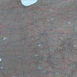 USA State Relief and Vector Map Package of Indiana - Photoshop JPEG and Illustrator EPS