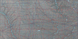USA State Relief and Vector Map Package of Iowa - Photoshop JPEG and Illustrator EPS