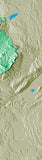 Mountain High Map # 303 israel low contrast colorized relief basd on political outline