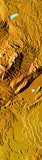 Mountain High Map # 303 israel low contrast relief based on land and seafloor elevation
