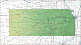 USA State Relief and Vector Map Package of Kansas - Photoshop JPEG and Illustrator EPS