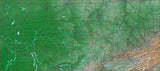 USA State Relief and Vector Map Package of Kentucky - Photoshop JPEG and Illustrator EPS
