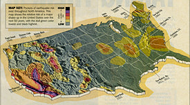 US News and World Report wrote a piece about the earthquake zones within the USA and use Mountain High Maps to illustrate the threat map #204