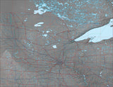 USA State Relief and Vector Map Package of Minnesota - Photoshop JPEG and Illustrator EPS