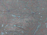 USA State Relief and Vector Map Package of Missouri - Photoshop JPEG and Illustrator EPS